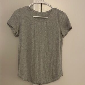 lululemon athletica Heather Gray Short Sleeve Tee